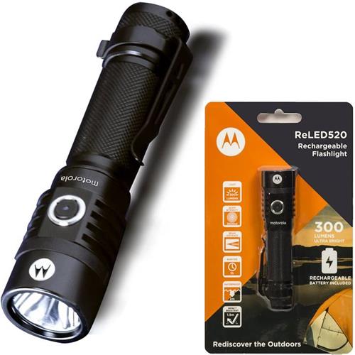 Motorola Reled520 Linterna Led Recargable 300 Lumens
