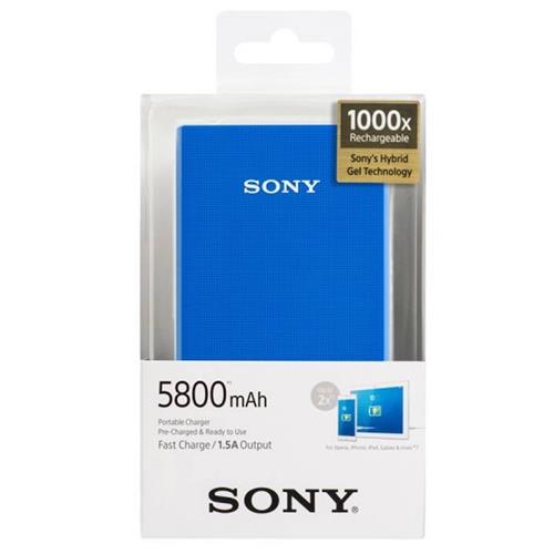 Pw Sony Cp-E6Bl 5800Mah Power Bank Blue