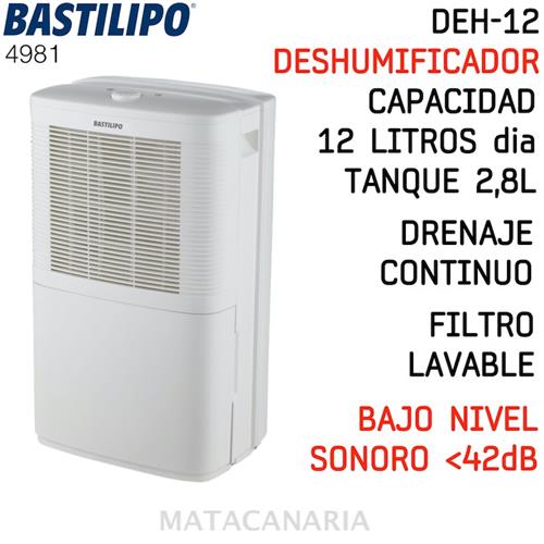 Bastilipo Deh-12 Deshumificador 12L 2.8 L