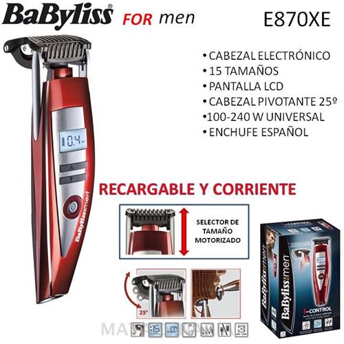 Babyliss Bbe-870 Recortador Barba Xe I-Control