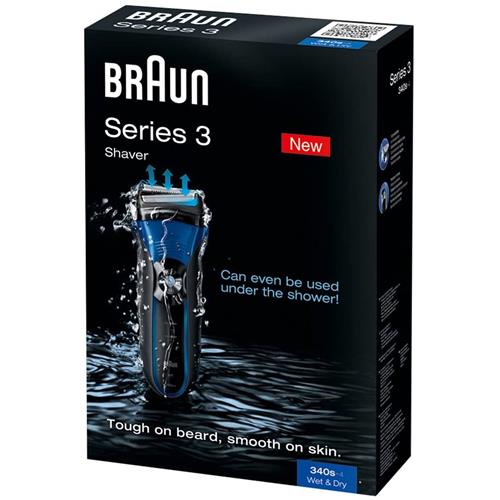 BRAUN Afeitadora  Serie 3 340 Wet & Dry