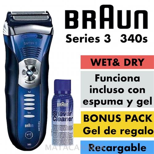 Braun S4-340S Afeitadora + Gel Gratis