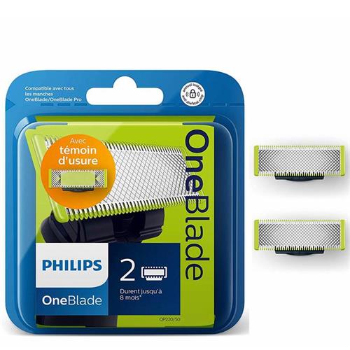 Philips Qp-220 Repuesto Pack 2 Cuchillas para OneBlade
