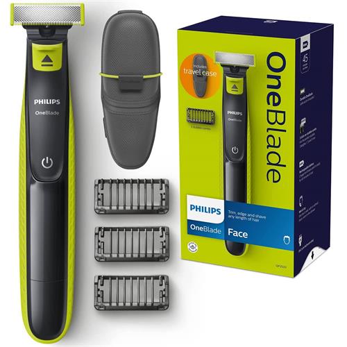 PHILIPS QP2520/20 OneBlade Recortador de barba con 3 peines
